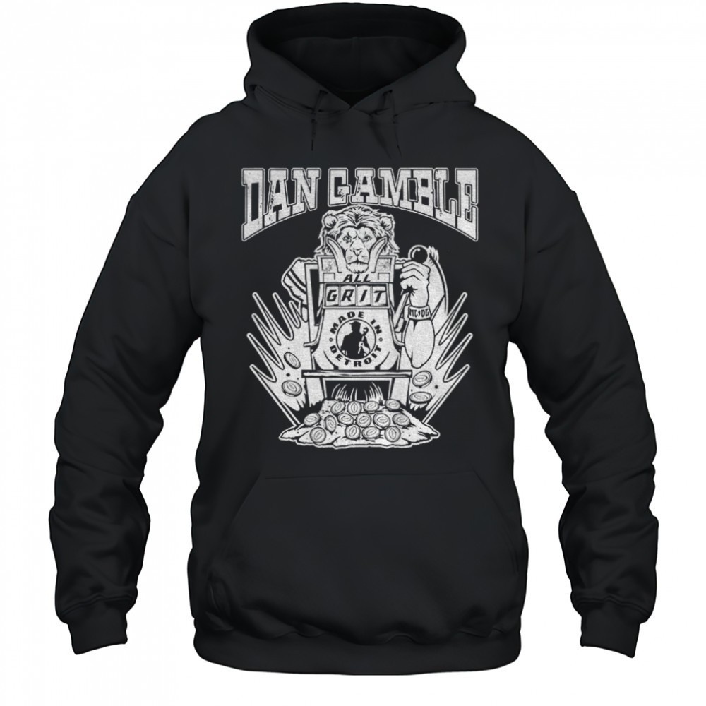 Dan Campbell Detroit Lions NFL Dan Gamble All Grit Made In Detroit logo shirt