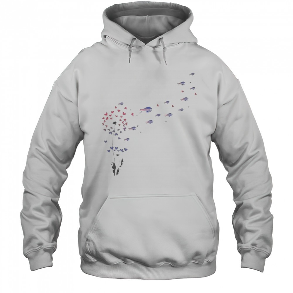 Dandelion Flower Buffalo Bills Football Logo T-Shirt