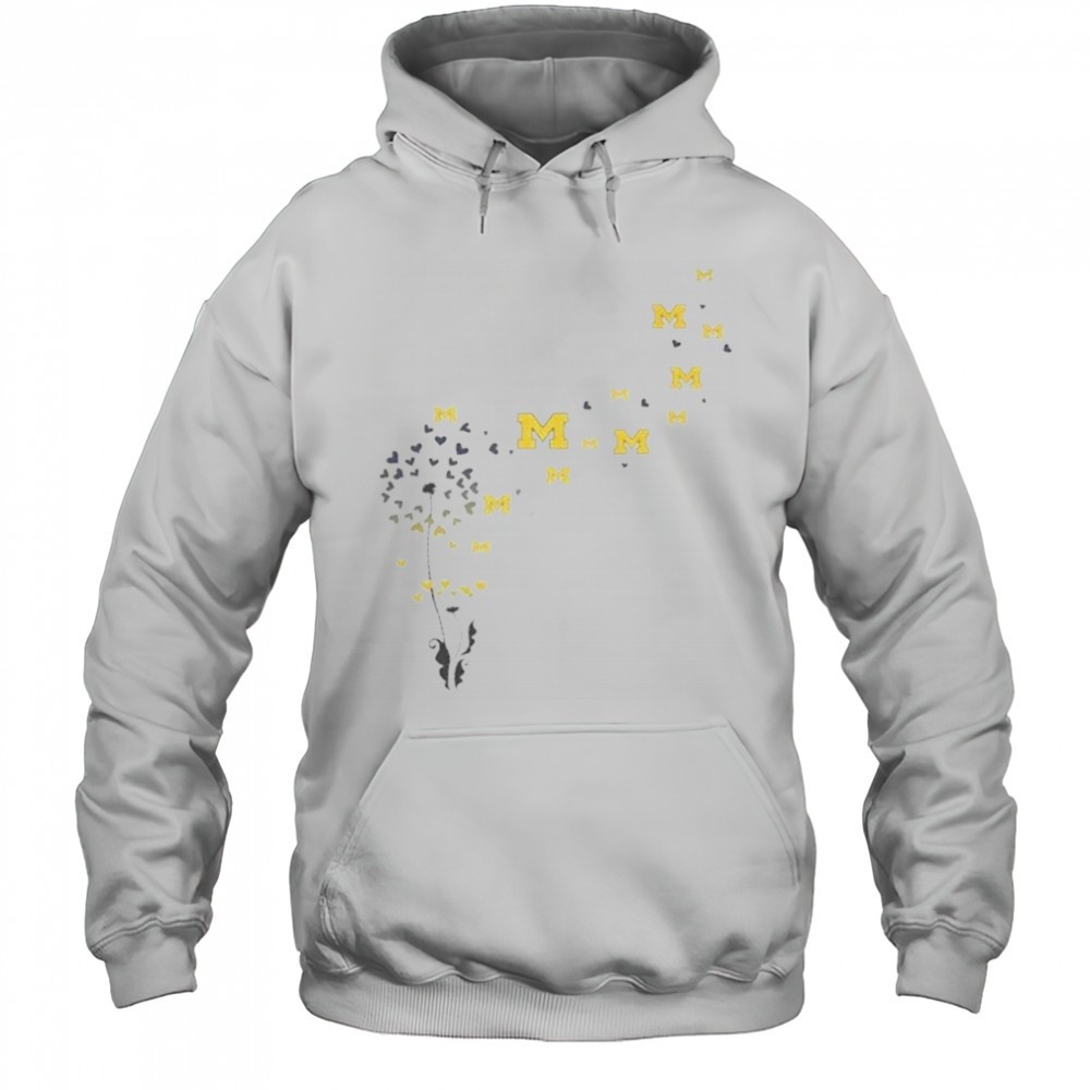 Dandelion Flower Michigan Wolverines Football Logo T-Shirt