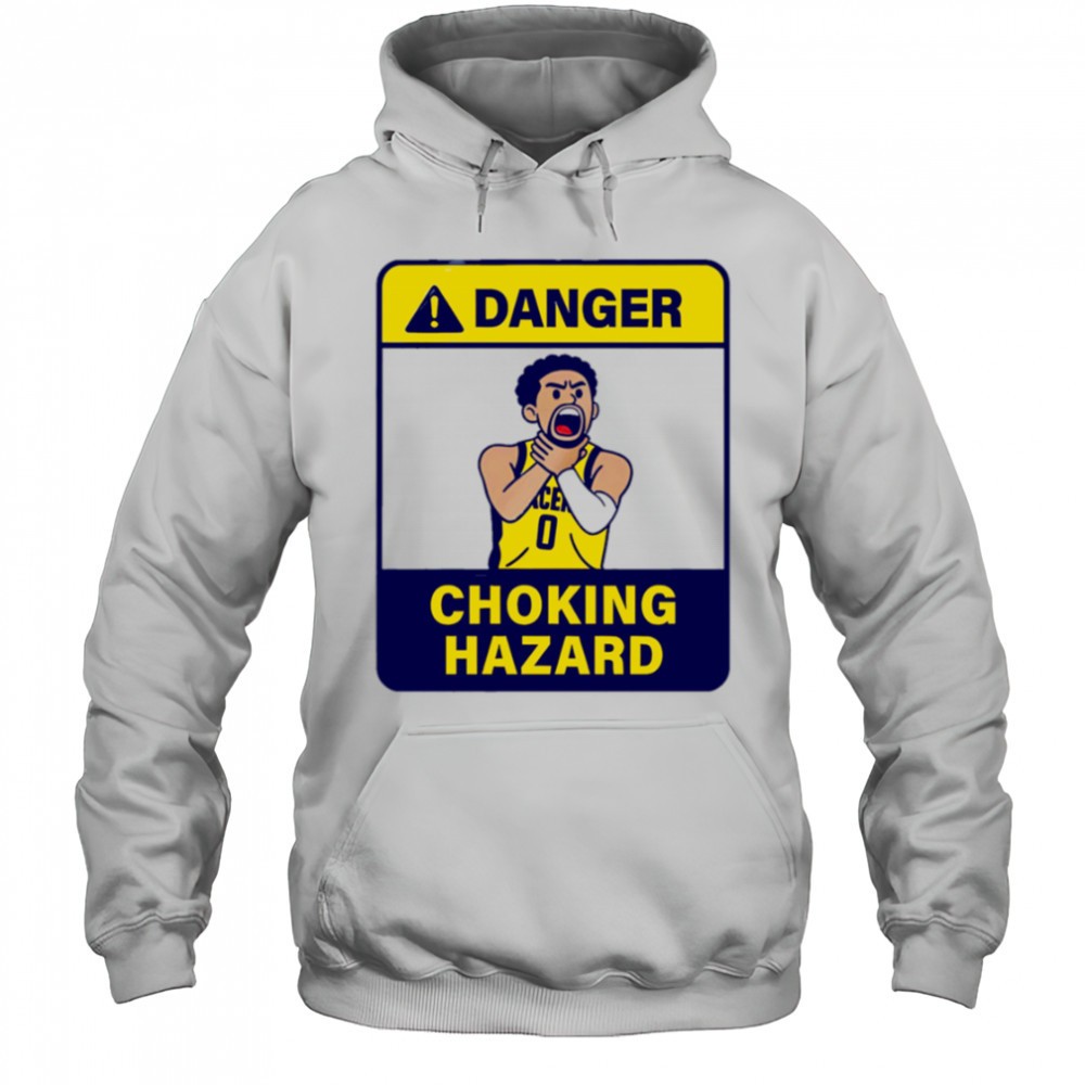 Danger Choking Hazard Tyrese Haliburton cartoon shirt