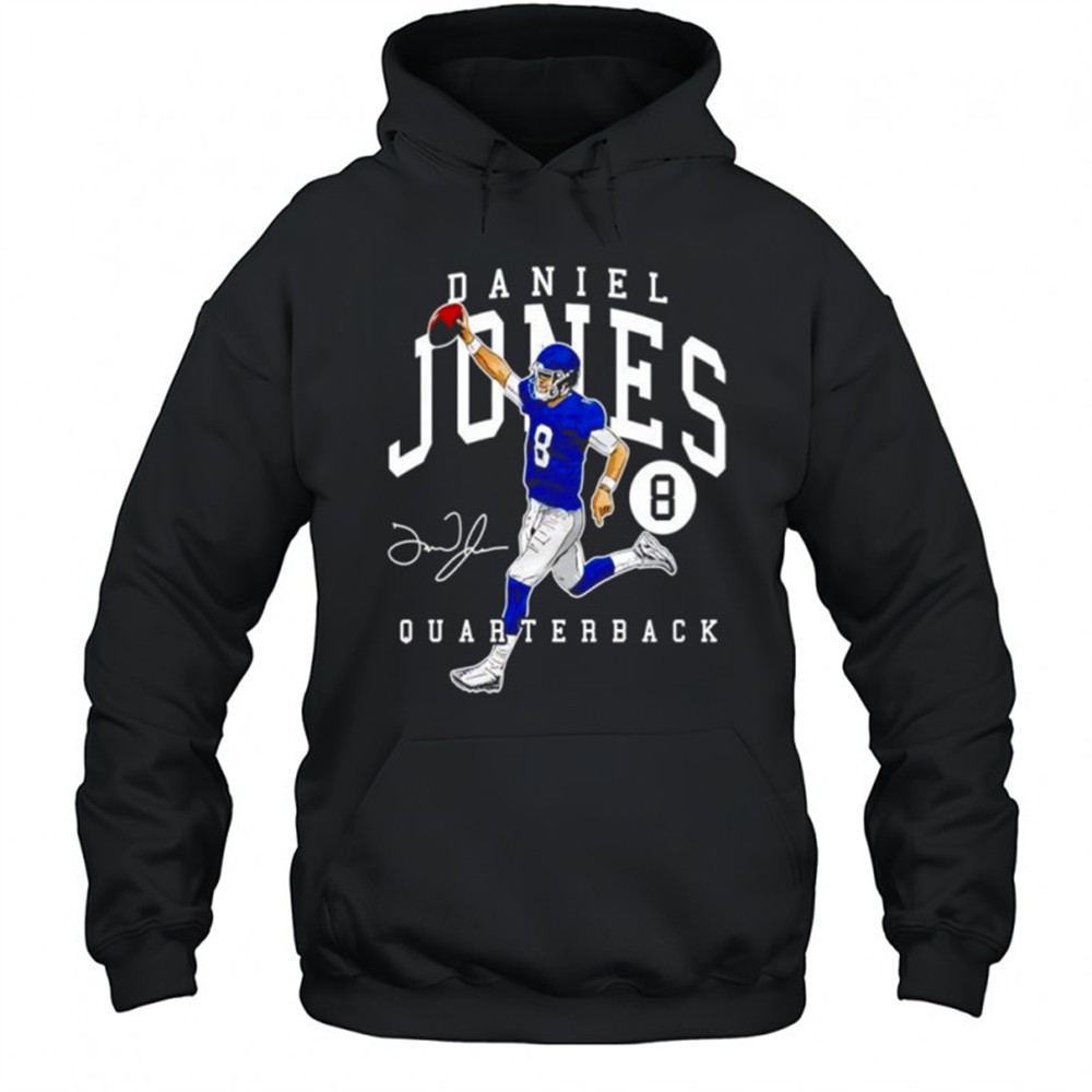 Daniel Jones football player quaterback number 8 signature graphic shirt