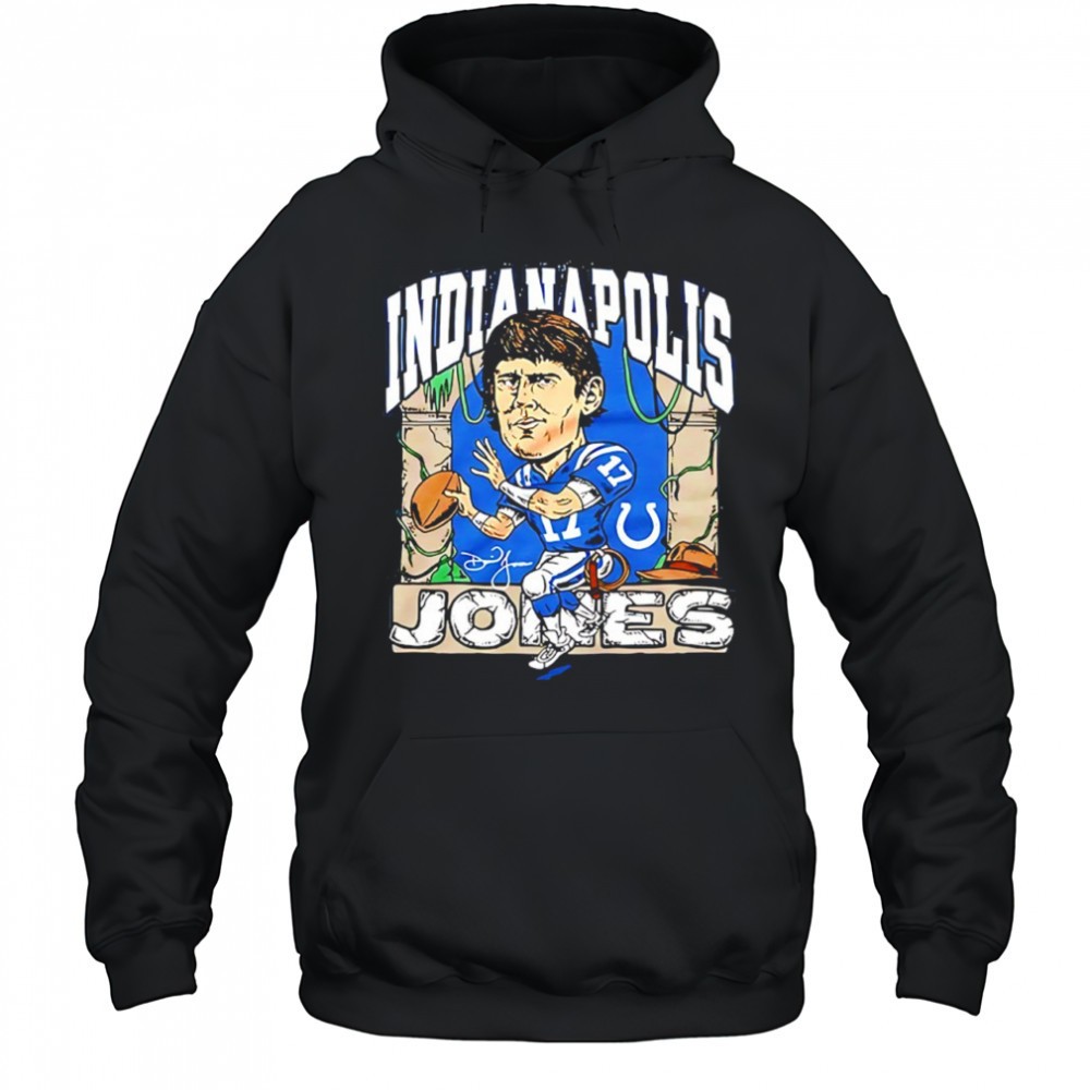 Daniel Jones Indianapolis Colts football signature cartoon shirt