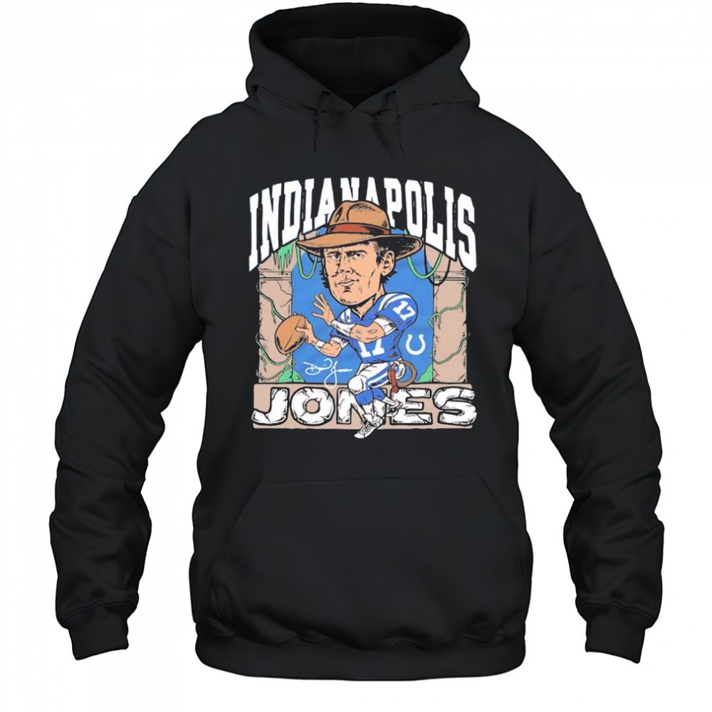 Daniel Jones Indianapolis Colts Indianapolis Jones signature logo shirt