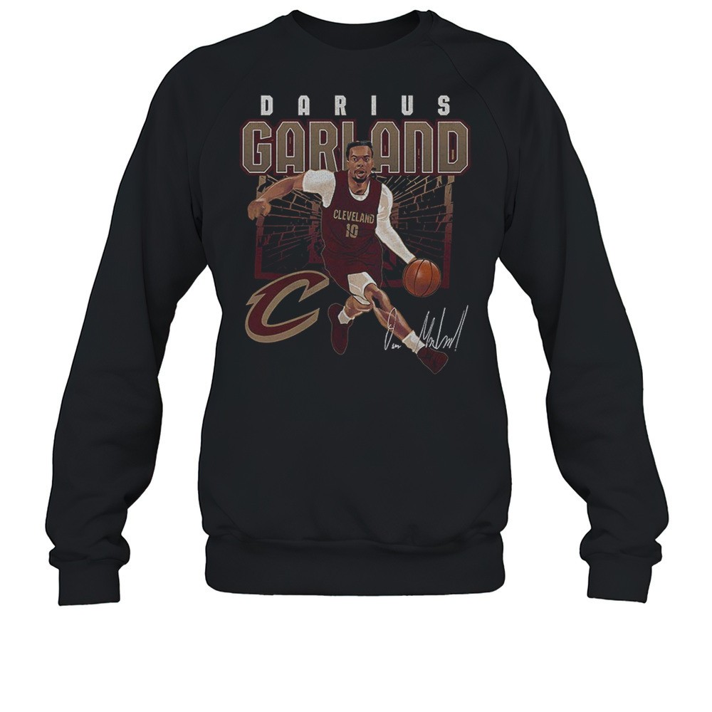 Darius Garland Cleveland Cavaliers MLB Basketball Player Shattered Signature Shirt