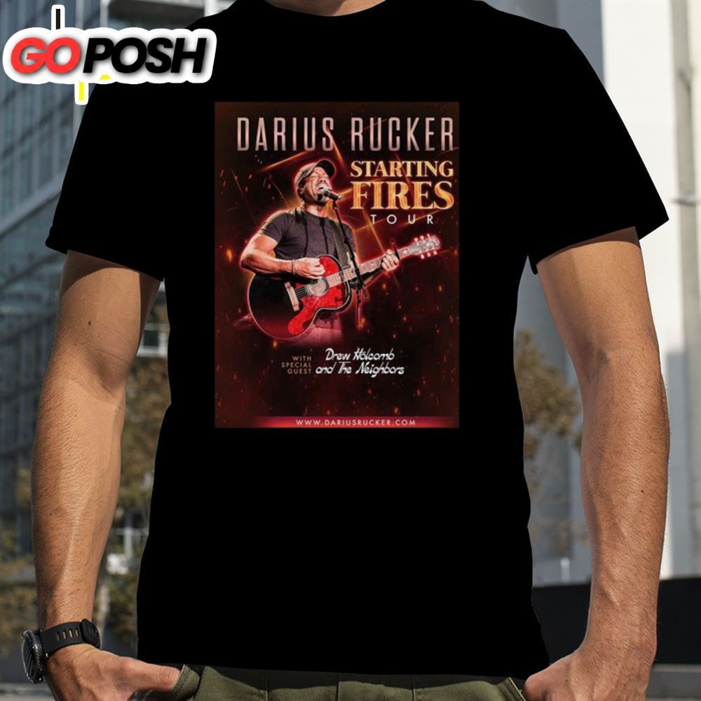 Darius Rucker Announces Starting Fires Tour 2025 Shirt