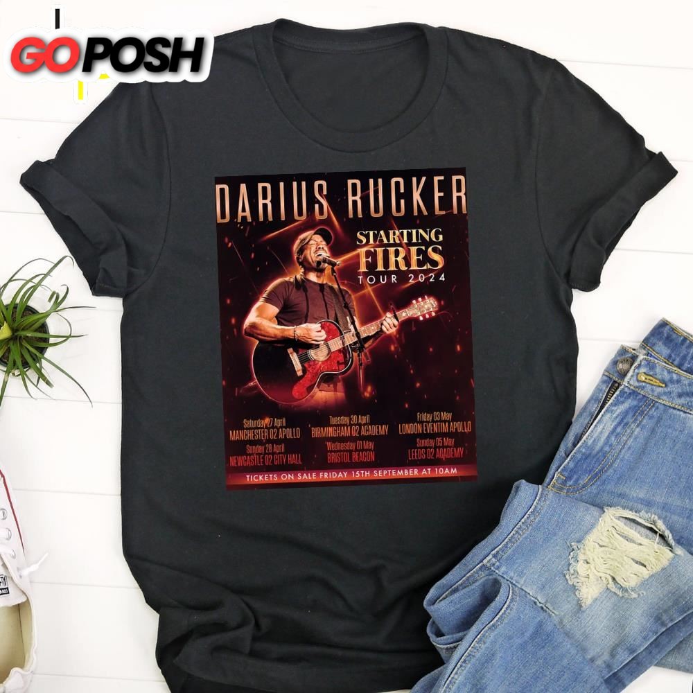 Darius Rucker Announces Uk Tour For 2025 Unisex T-Shirt