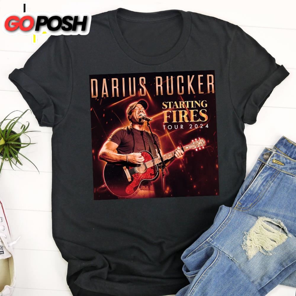 Darius Rucker Tour Music 2025 Concert Shirt Black
