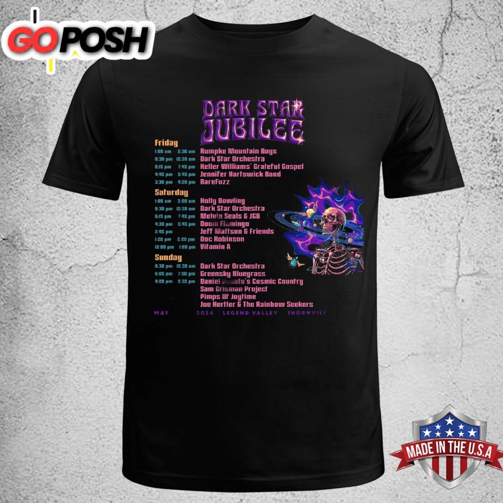 Dark Star Jubilee May 24 – 26 Tour 2025, Legend Valley, Thornville, OHIO Shirt