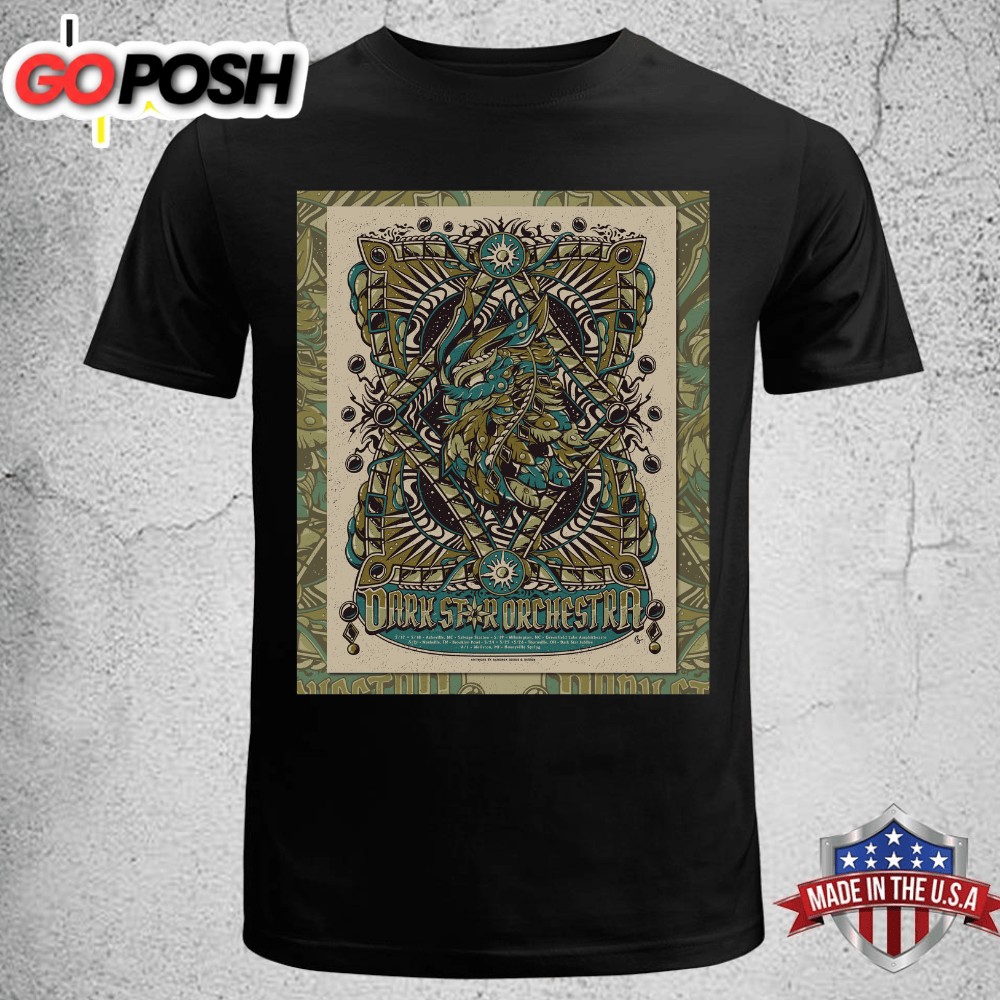 Dark Star Orchestra Spring Tour 2025 Poster Unisex T-shirt