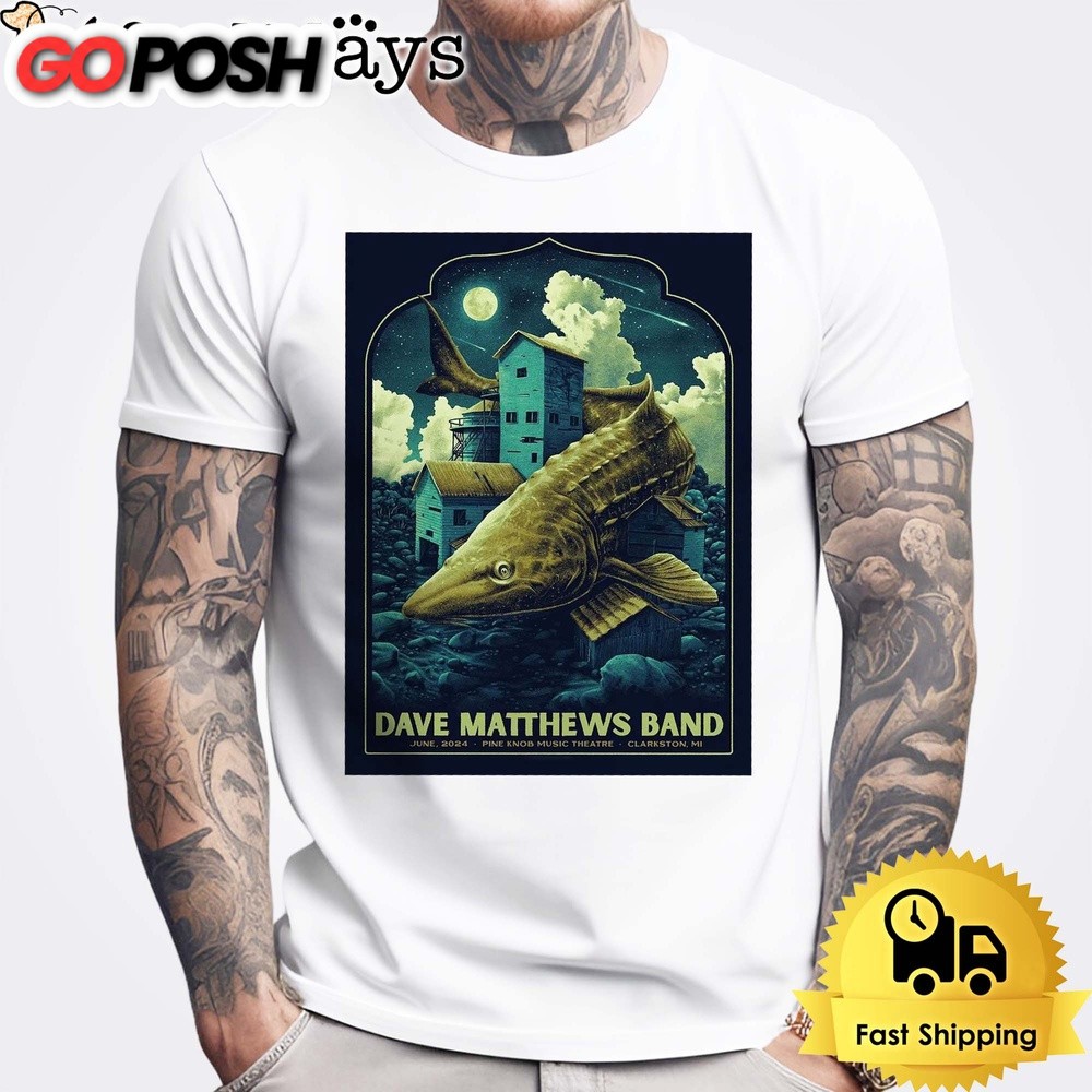 Dave Matthews Band 2024 Tour Stop In Clarkston Miami At Pine Knob Music Theatre Unisex T-Shirt