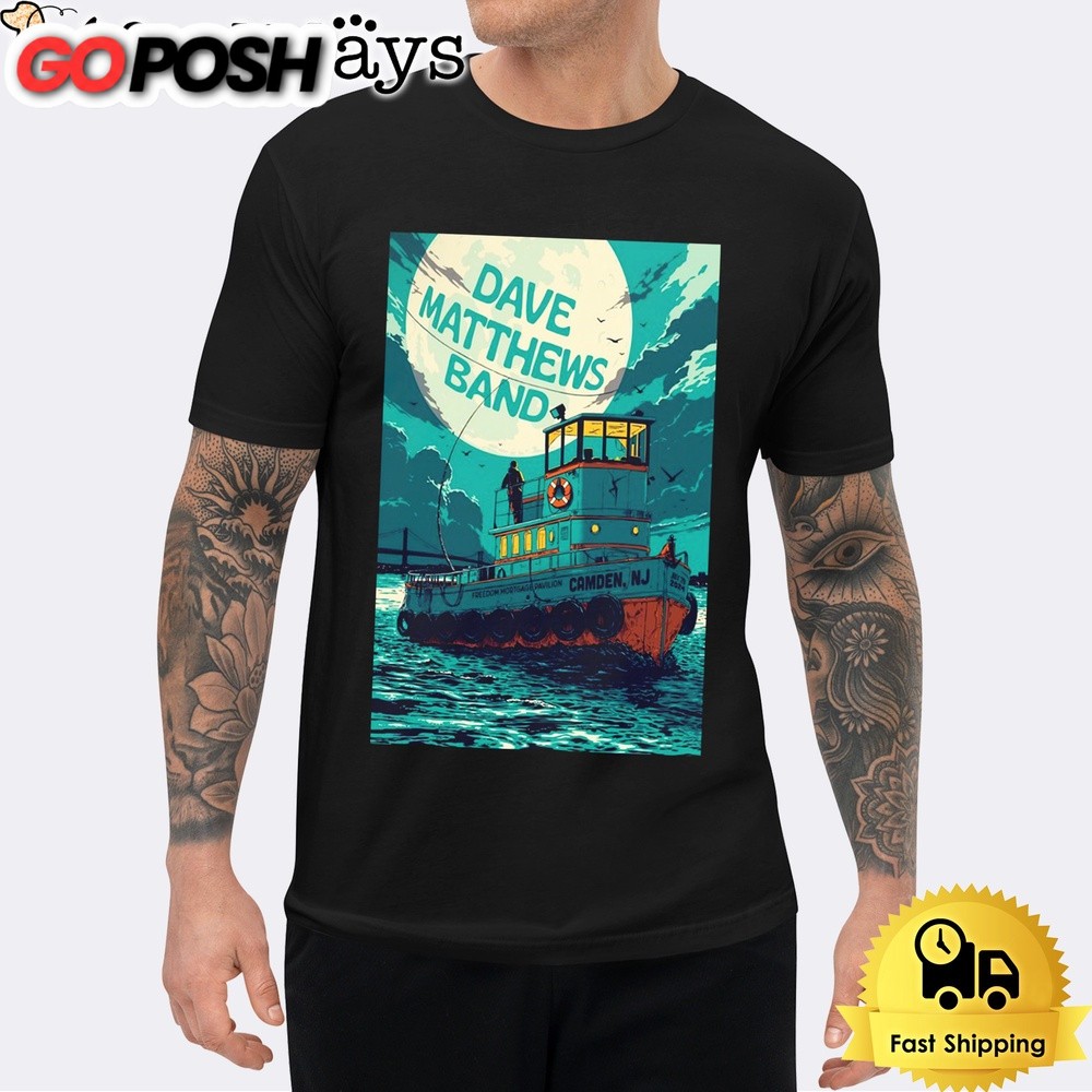 Dave Matthews Band At Freedom Mortgage Pavilion Camden NJ On July 20 2024 Unisex T-Shirt