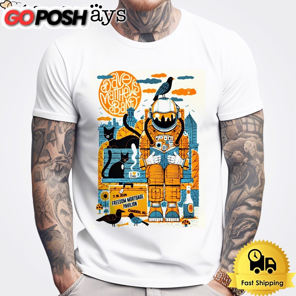 Dave Matthews Band July 19 2024 Freedom Mortgage Pavilion In Camden NJ Unisex T-Shirt