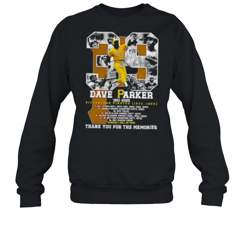 dave-parker-39-pittsburgh-pirates-1951-2025-thank-you-for-the-memories-signatur-gmm0ew8g Dave Parker #39 Pittsburgh Pirates 1951 2025 thank you for the memories signature shirt