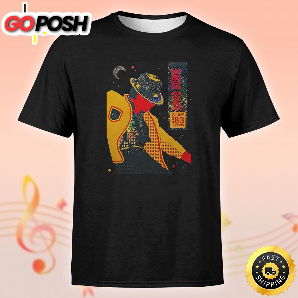 David Bowie 75 Serious Moonlight Tour London 2025 Unisex Tshirt