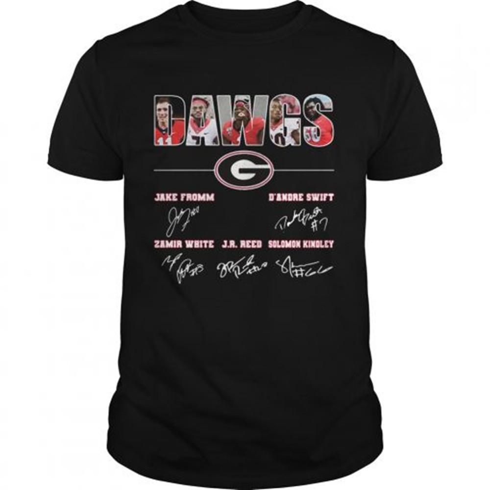 dawgs-jake-fromm-dandre-swift-j-r-reed-georgia-bulldogs-football-players-signatu-1qah1e0e DAWGS Jake Fromm DAndre Swift J R Reed Georgia Bulldogs football players signatures shirt