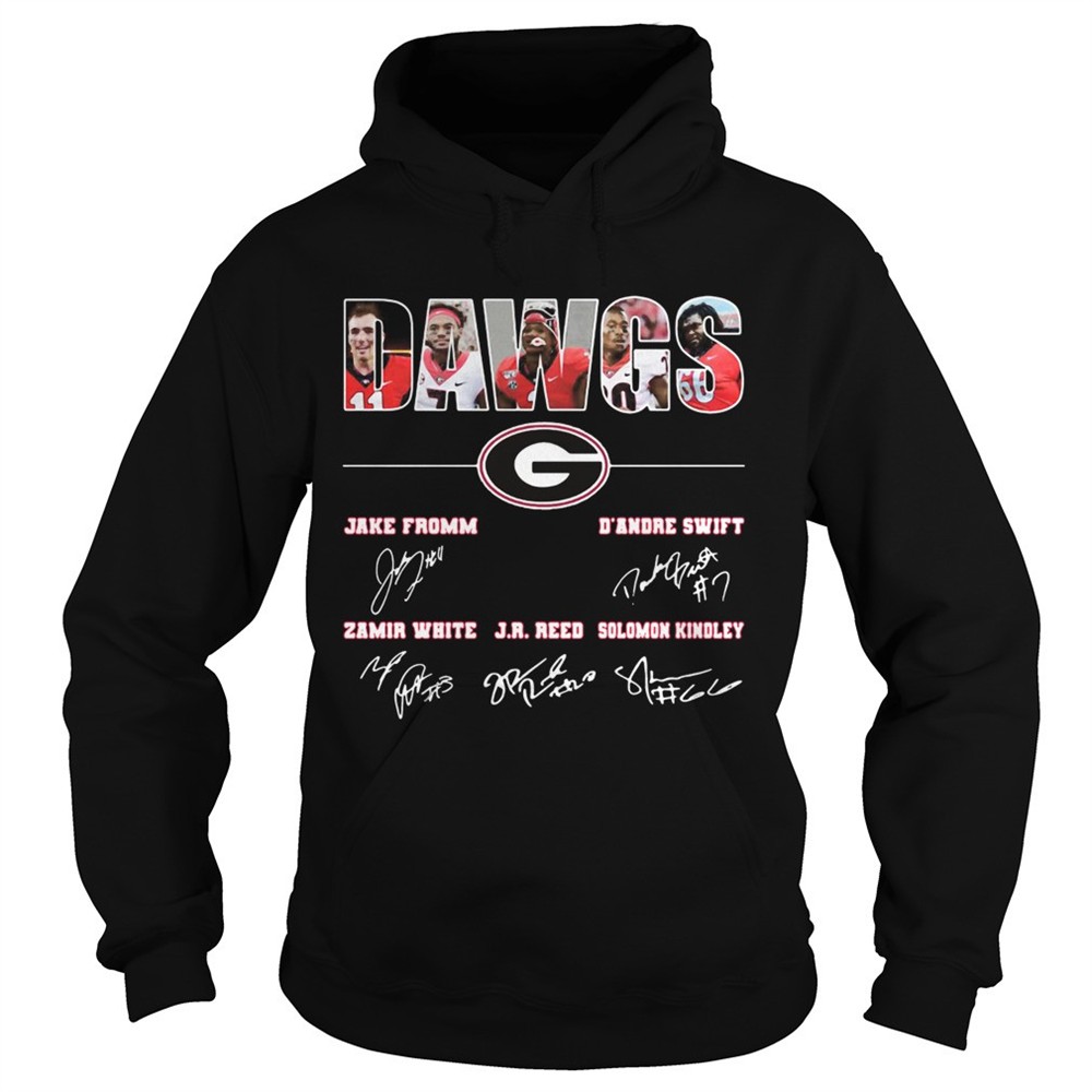 dawgs-jake-fromm-dandre-swift-j-r-reed-georgia-bulldogs-football-players-signatu-1qah1e0e DAWGS Jake Fromm DAndre Swift J R Reed Georgia Bulldogs football players signatures shirt