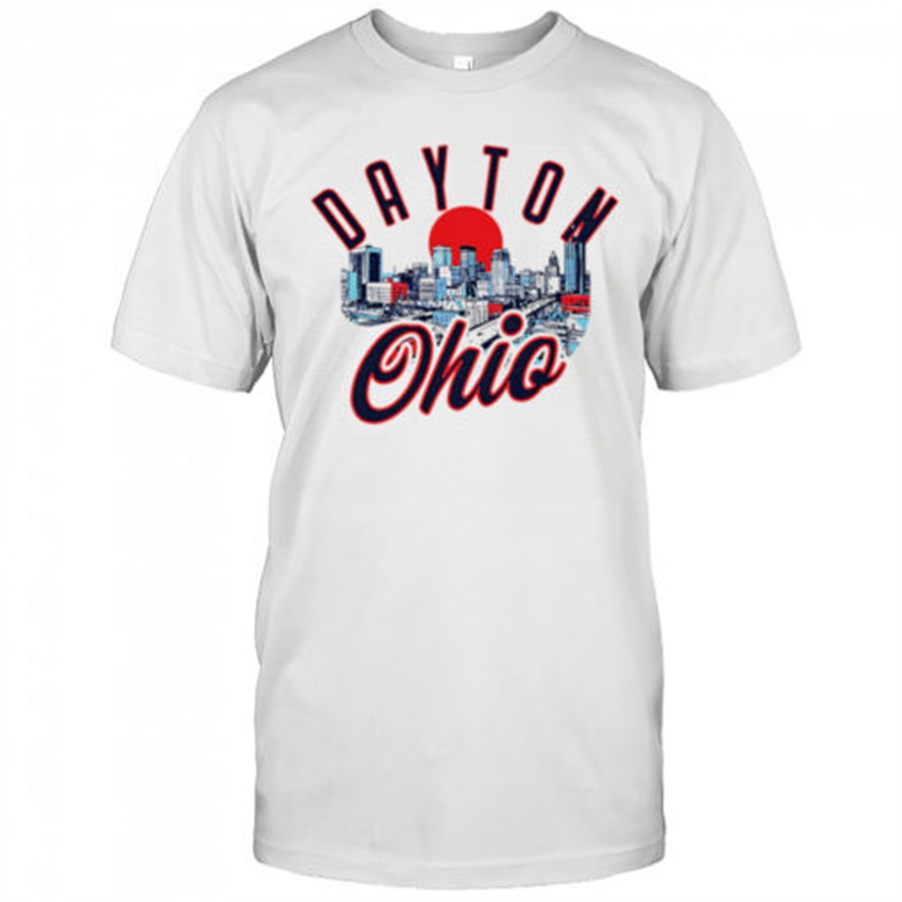 dayton-ohio-skyline-sunset-shirt-1dj2k55f Dayton Ohio Skyline sunset shirt