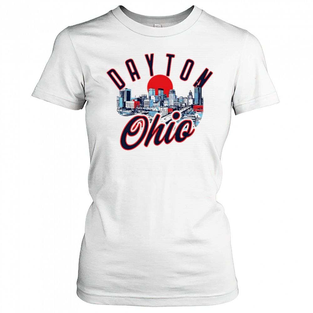 dayton-ohio-skyline-sunset-shirt-1dj2k55f Dayton Ohio Skyline sunset shirt