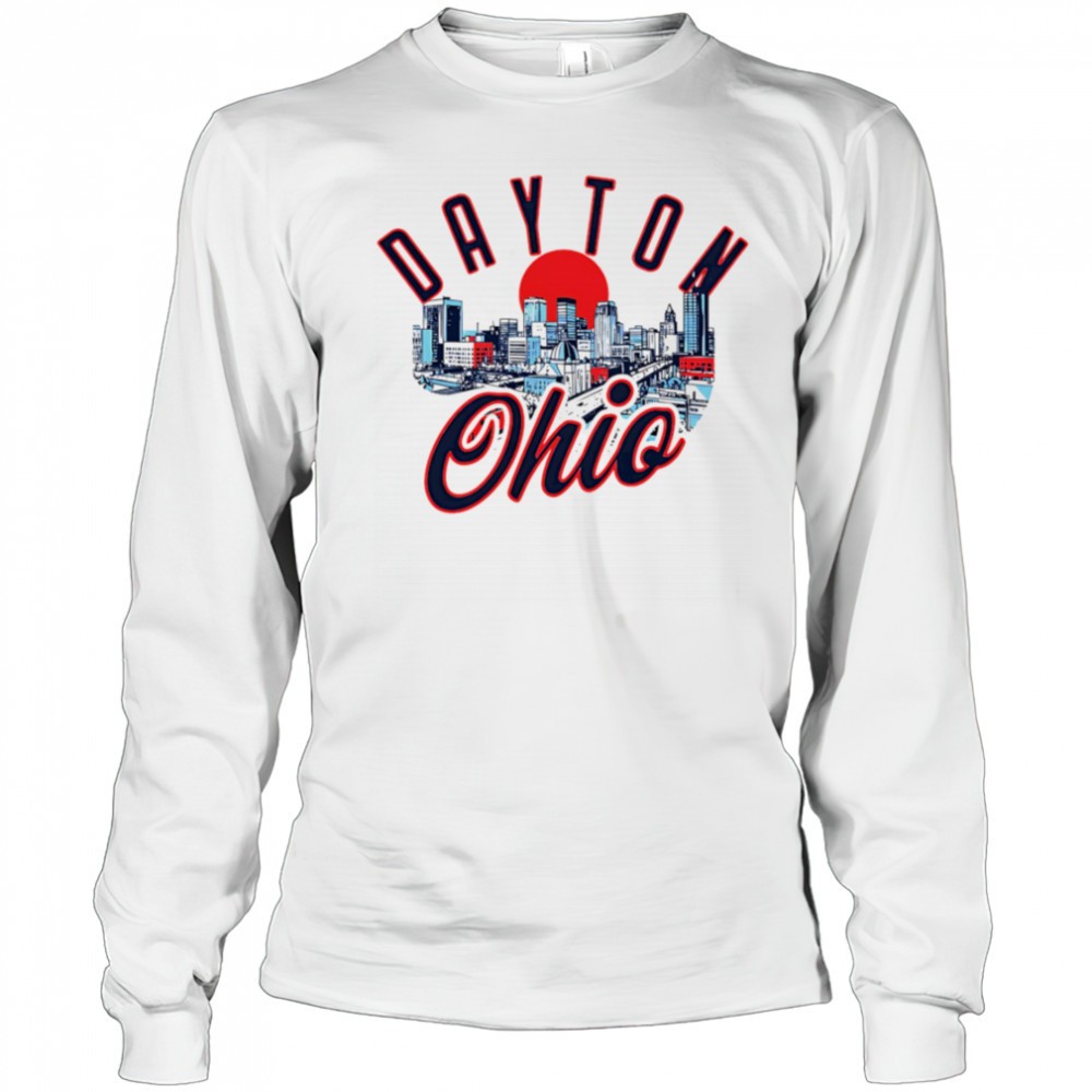 dayton-ohio-skyline-sunset-shirt-1dj2k55f Dayton Ohio Skyline sunset shirt