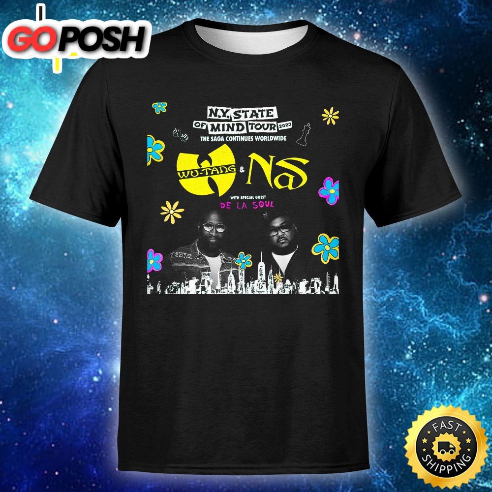 De La Soul Added To Nas & Wu-Tang Clans N.Y. State Of Mind Tour Unisex Tshirt