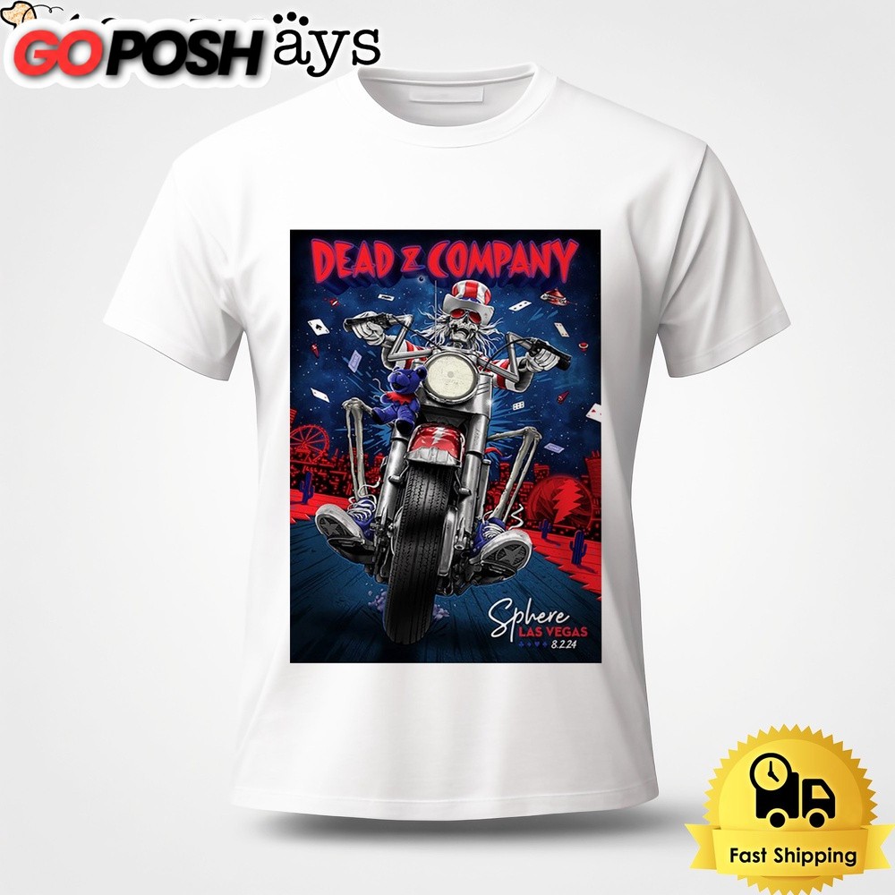 Dead And Company Conncert On August 2024 Sphere Las Vegas NV Unisex T-Shirt