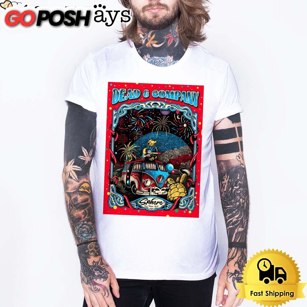 Dead And Company Gig Tour Sphere Las Vegas Nevada Celebrate 2024 Unisex T-Shirt