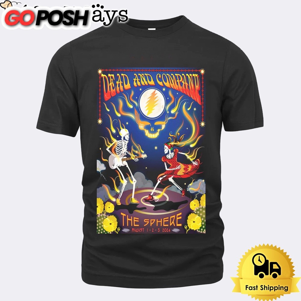 Dead And Company Show At The Sphere On August 1-3 2024 Unisex T-Shirt