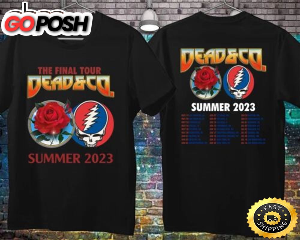 Dead & Company Announce Final Summer Tour 2023 Double Sided T-Shirt