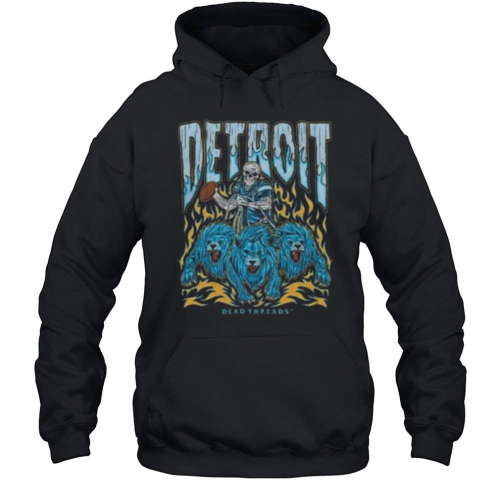 Dead Threads Detroit Skull & Lions T Shirt