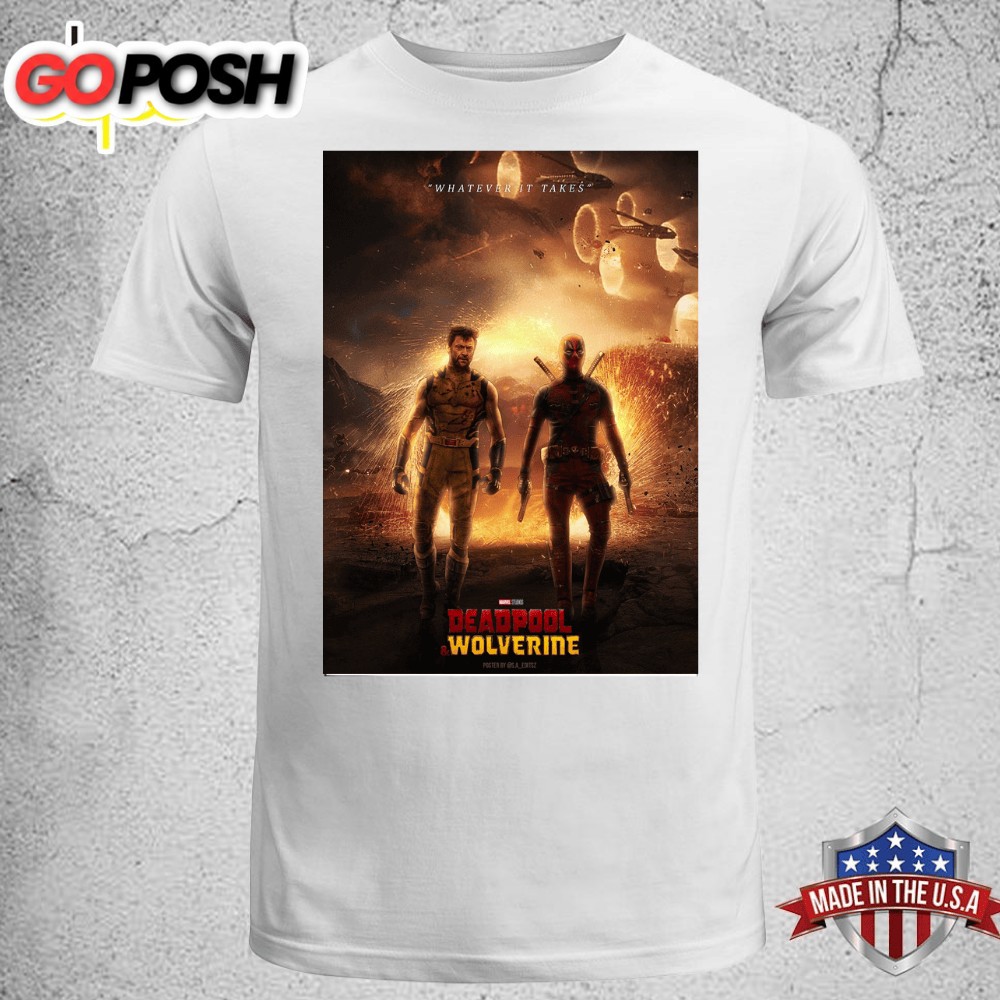 Deadpool 3 And Wolverine Movie 2025 Unisex T-shirt Tee