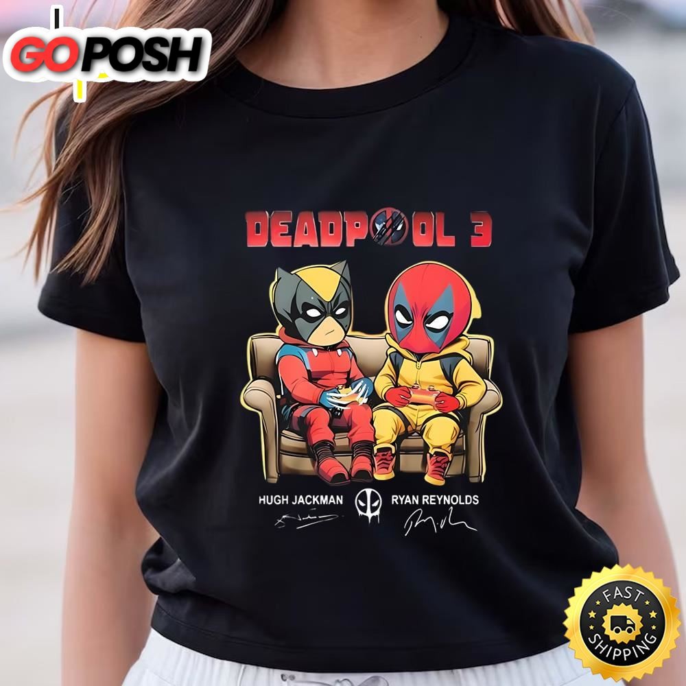 Deadpool 3 Ryan Reynolds And Hugh Jackman TV Show Signatures Shirt