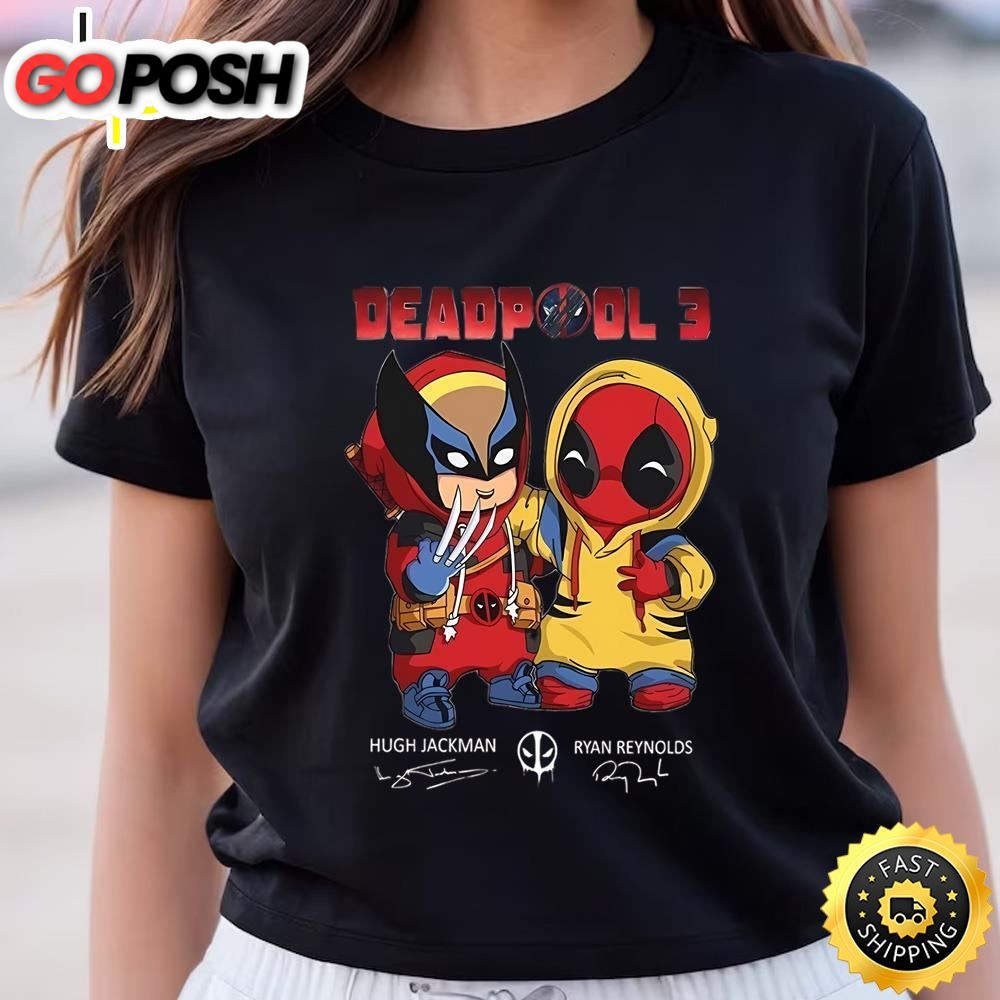 Deadpool 3 Thanks For The Memories Signatures Movie Fans T-shirt