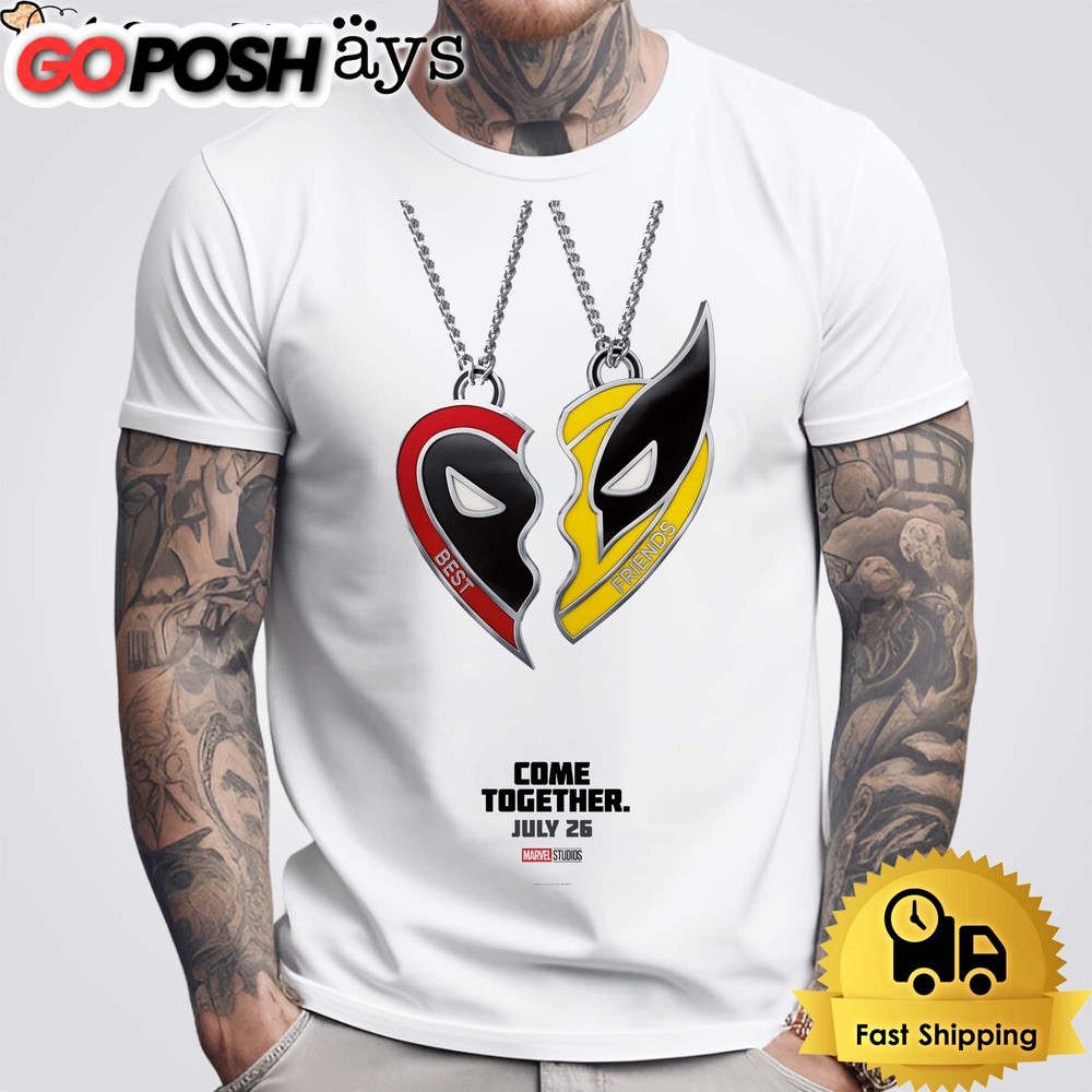 Deadpool And Wolverine Best Friends Unisex T-Shirt