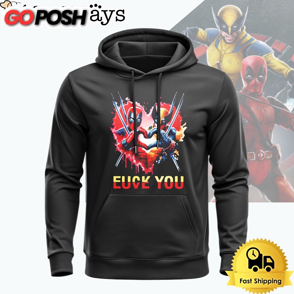 Deadpool And Wolverine Love You Hoodie