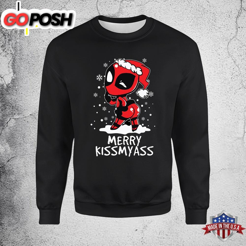Deadpool Merry Kissmyass Unisex Sweatshirt