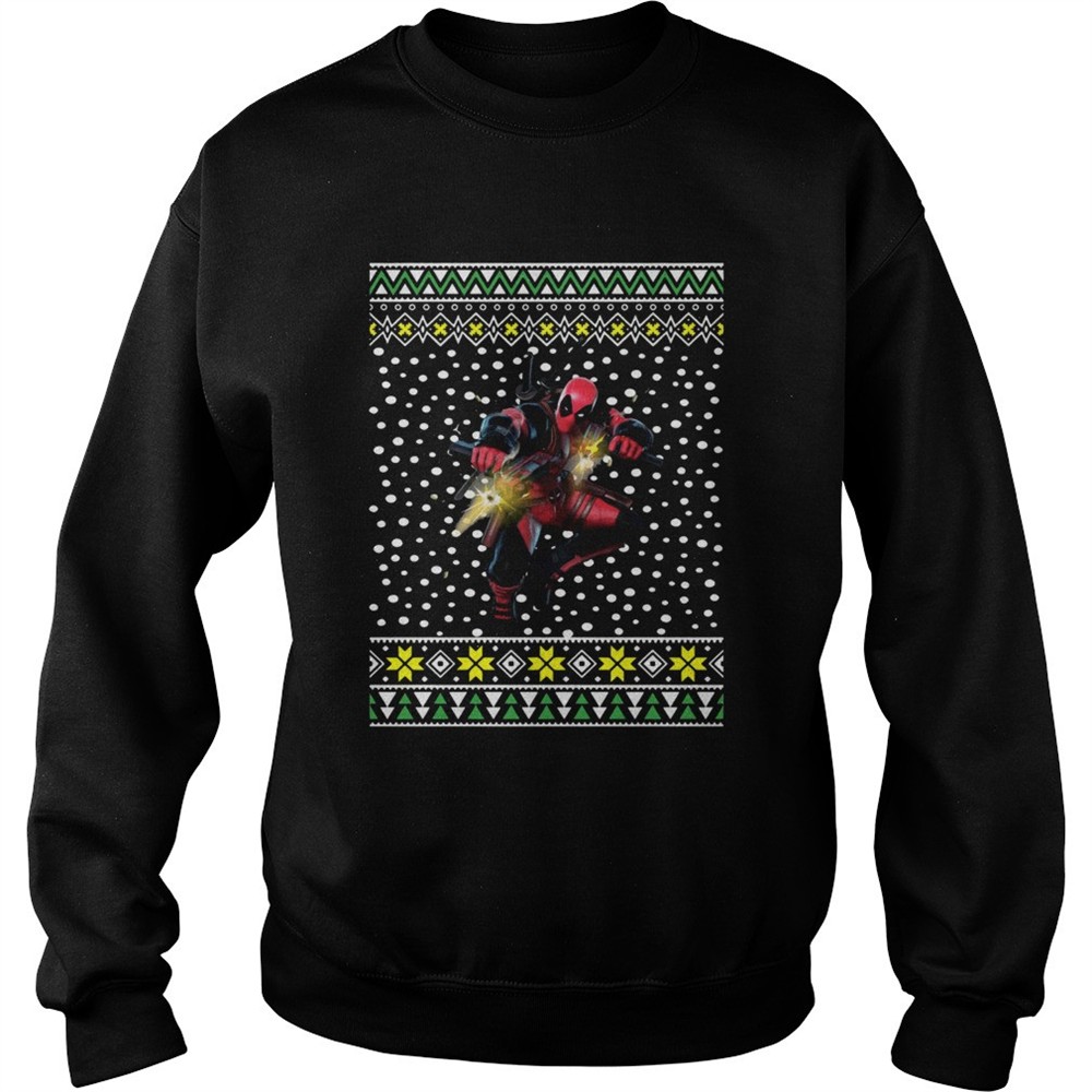 Deadpool Shooting Ugly Christmas shirt