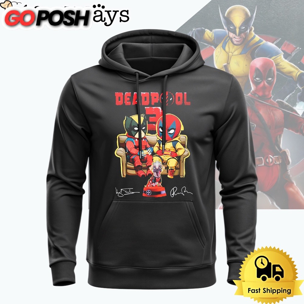 Deadpool, Wolverine And Dogpool Signature Hoodie