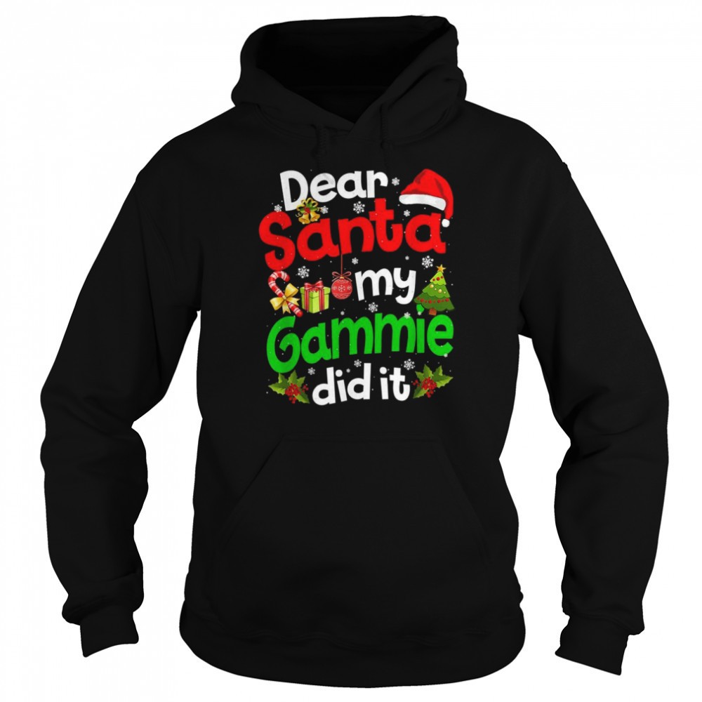 Dear Santa My Gammie Did It Christmas Pajama Family Shirt