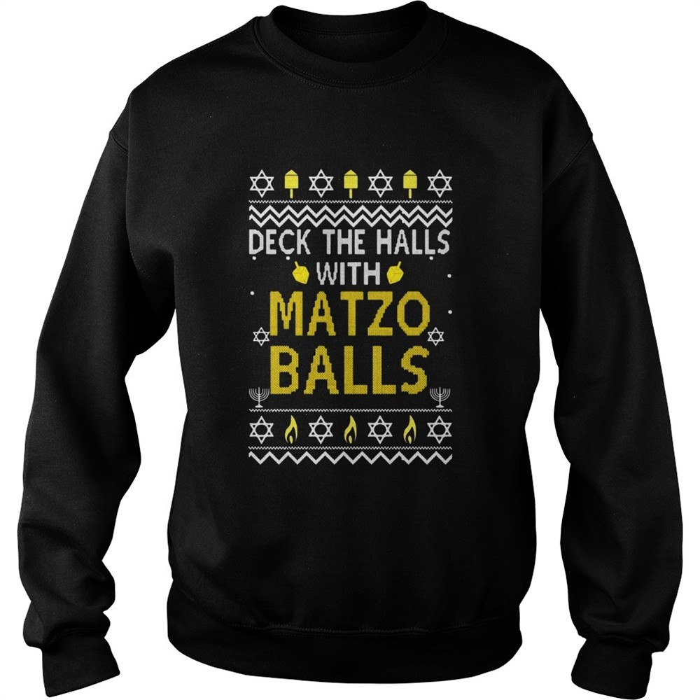 Deck the halls with matzo balls Christmas 2025 shirt