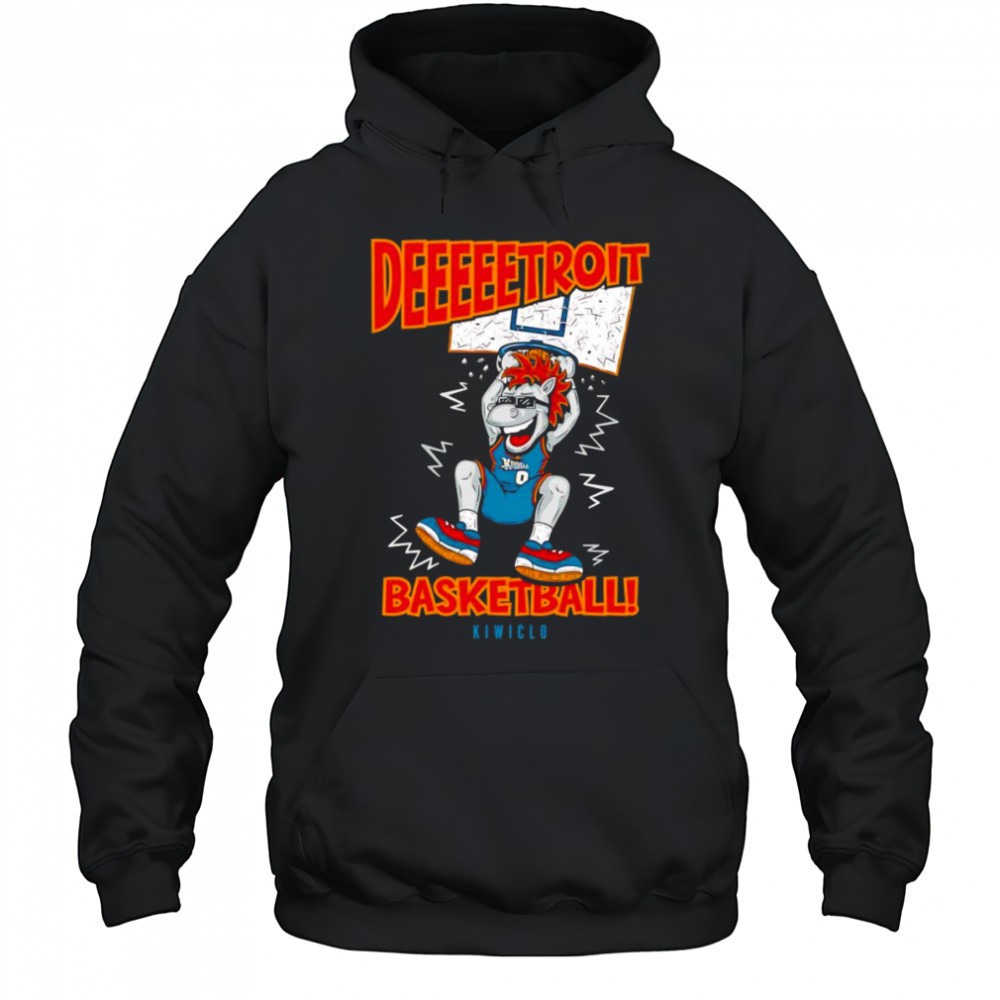 Deeeetroit basketball dunk mascot shirt