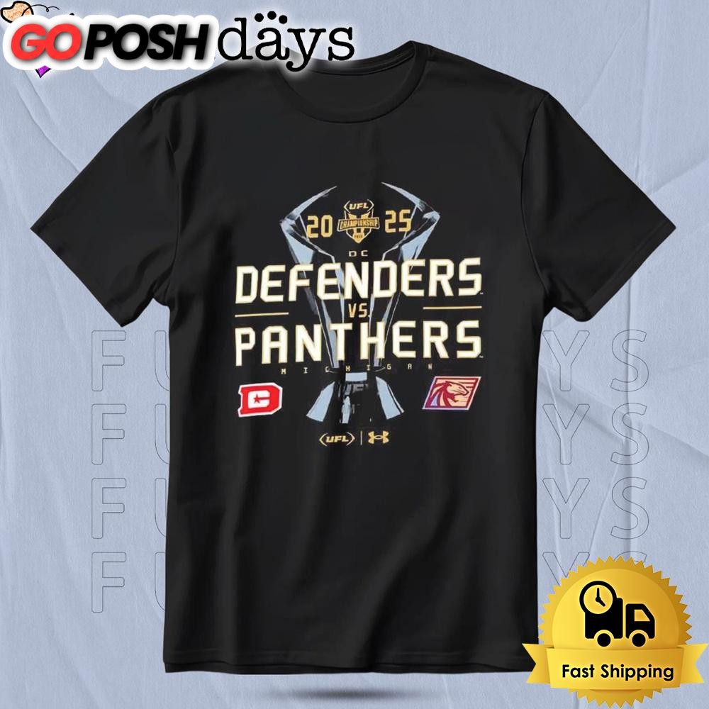 Defenders vs Panthers UFL Championship Matchup T Shirt