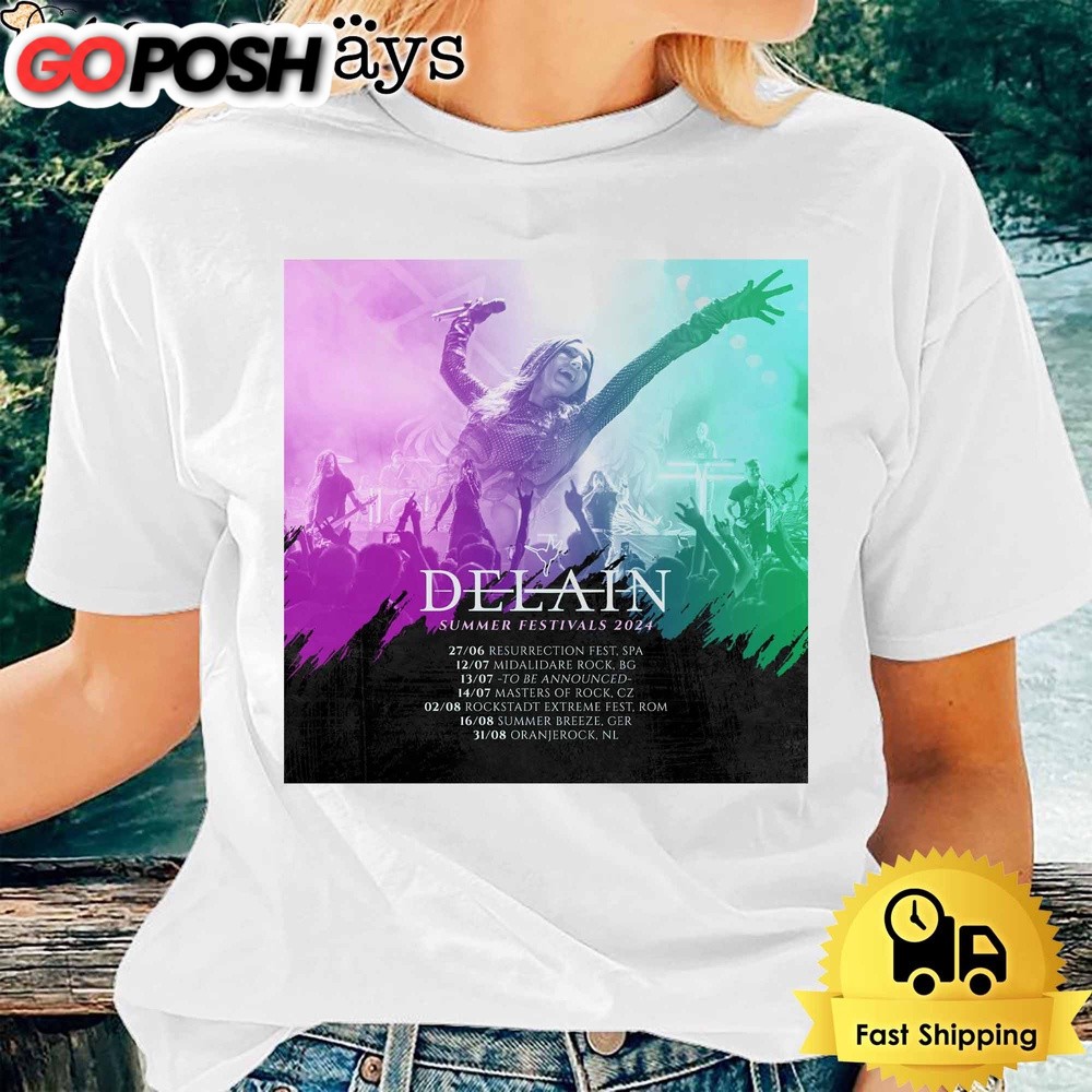 Delain Summer Festivals Schedule 2024 Unisex T-Shirt