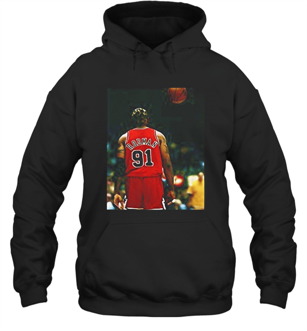 Dennis Rodman Chicago Bulls Player Basketball T-Shirt