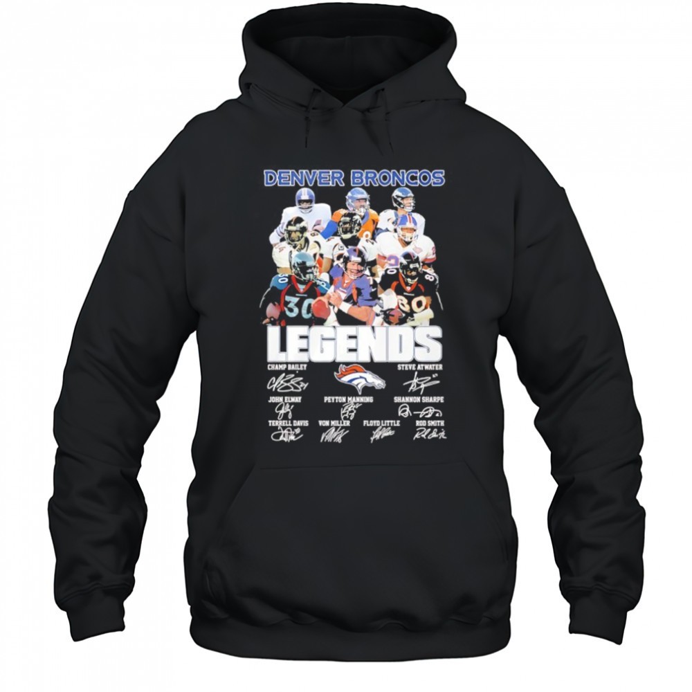 Denver Broncos Best legends Players of All Time signatures shirt