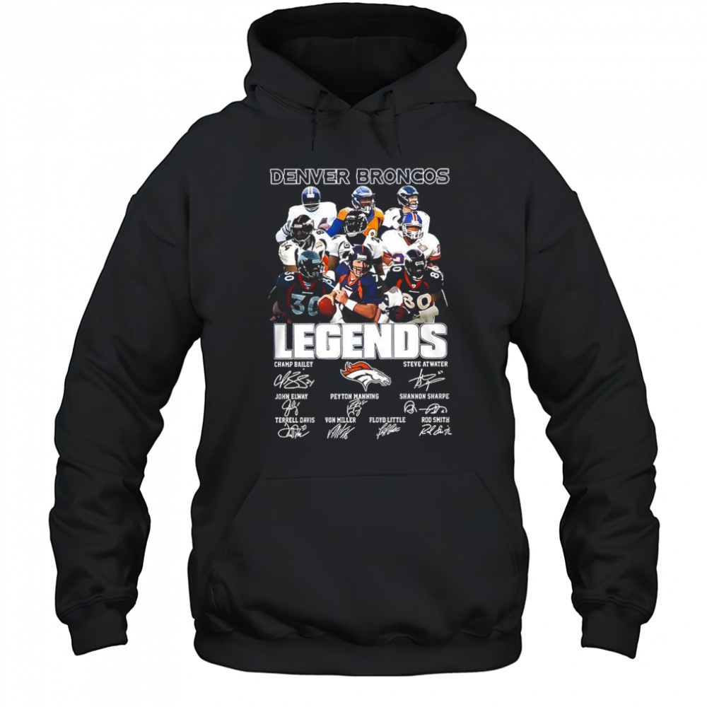 Denver Broncos football legends player signature shirt