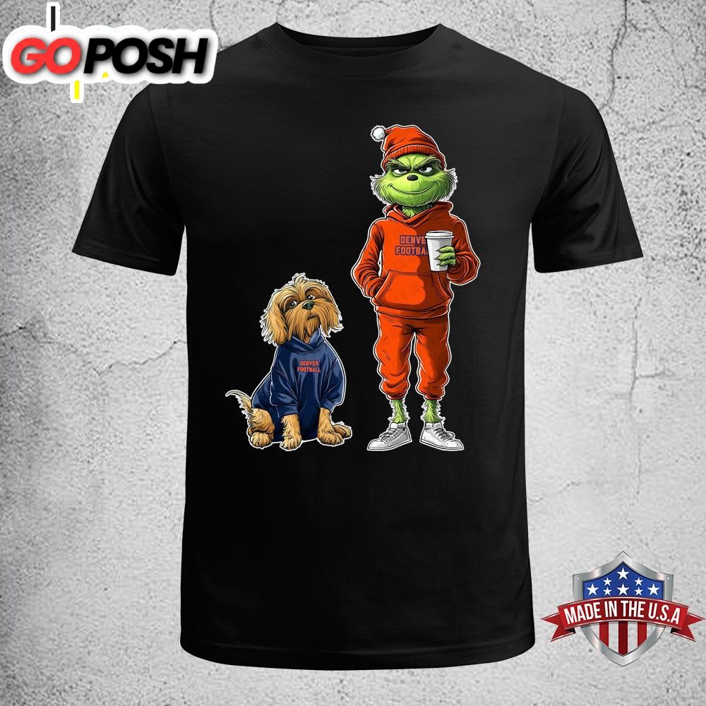Denver Broncos Grinch Christmas Unisex T-Shirt