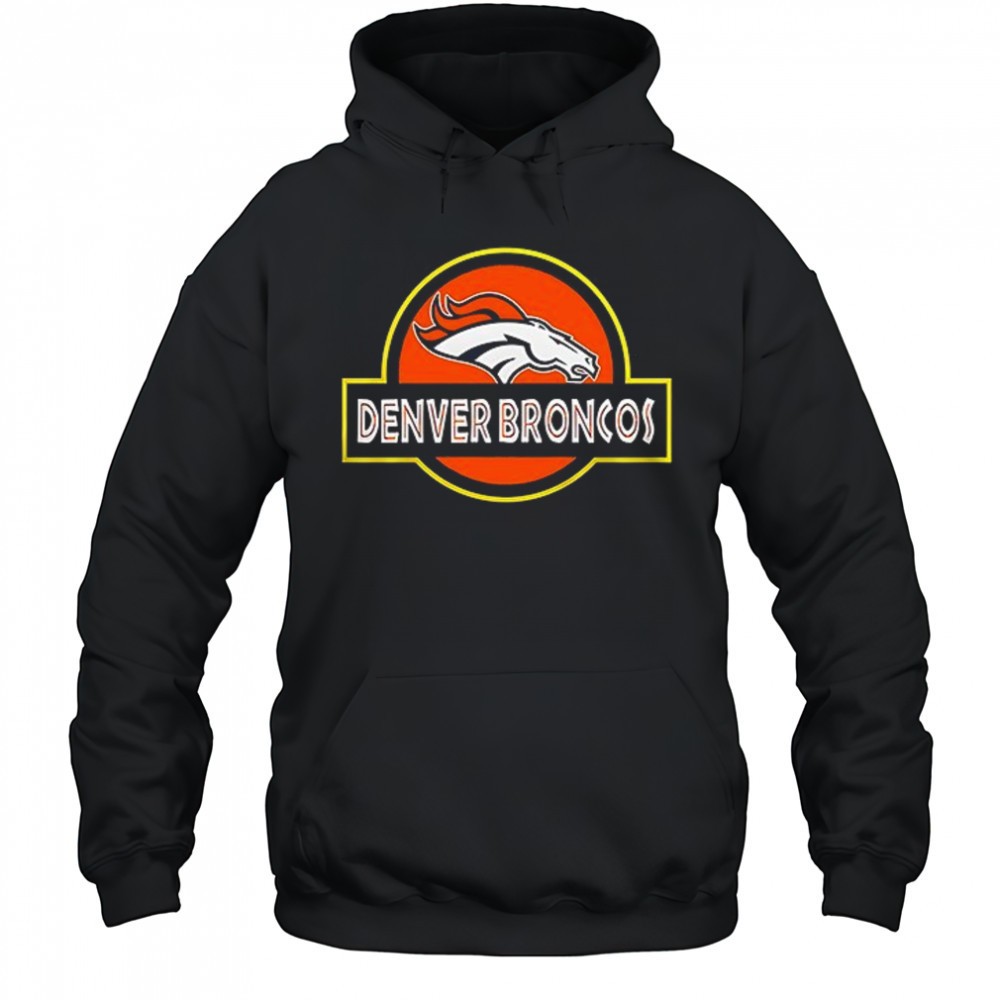 Denver Broncos x Jurassic Park life finds a way shirt