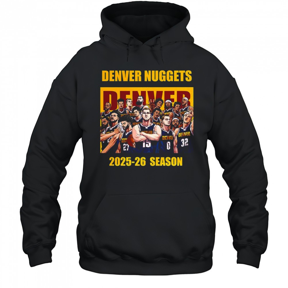 Denver Nuggets 2025-2026 season cartoon shirt