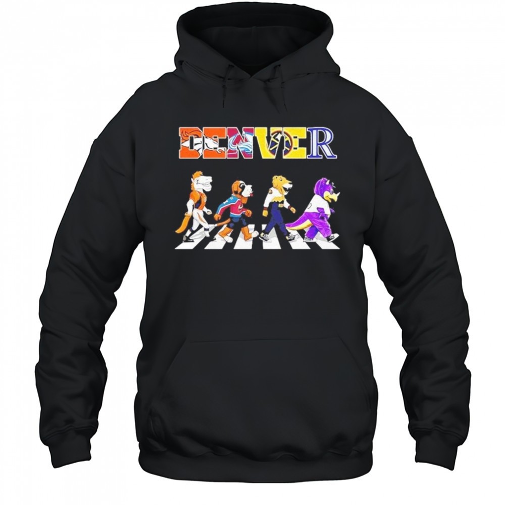 Denver Sports Team Logo Mascot Abbey Road 2025 Shirt