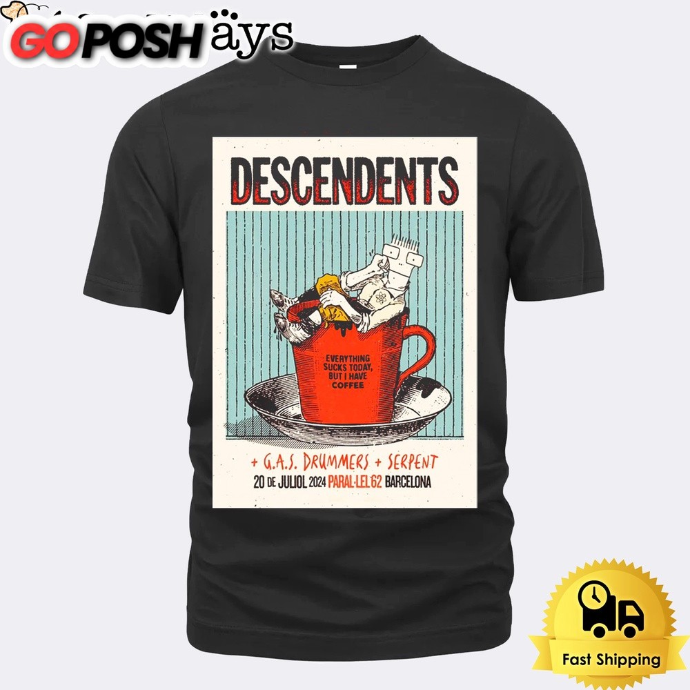 Descendents At Para-lel 62 In Barcelona Spain On July 2024 Unisex T-Shirt